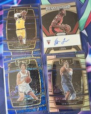 NBA Lot Luka Doncic LeBron James Giddey RC Blue Shimmer Justin Lewis Auto 🔥