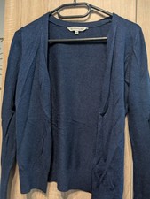 dunkelblaue Baumwolleweste mit Knöpfen