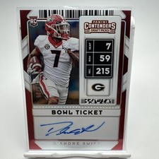 2020 Contenders Draft Picks DANDRE SWIFT #111 Draft Ticket SSP Auto /25