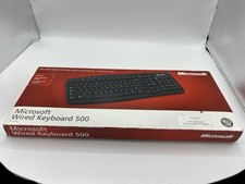 Microsoft Wired Keyboard 500 PS/2 Black Spill...