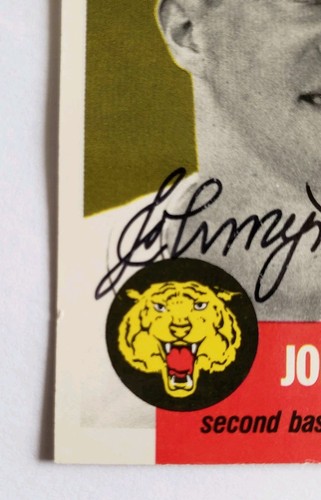Johnny Pesky handsignierte 1953 Topps Baseball Archivkarte, Red Sox, Tigers - Bild 5 von 6