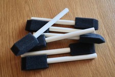 Zestaw szczotek piankowych 10 szt., rozmiar 1 cal, pędzel artystyczny rzemieślniczy