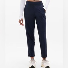 Athleta Navy Blue Brooklyn Mid Rise Ankle Pant Athleisure Commuting size 10 Tall