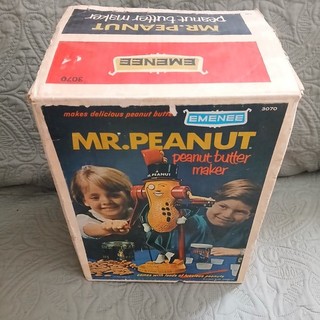 Vintage 1967 Mr. Peanut Peanut Butter Maker Emenee w/ Box All Accessories EUC