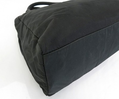 Authentic PRADA Black Nylon Tote Bag Purse #62167 | eBay