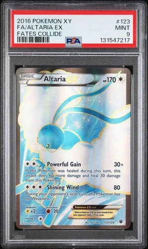 2016 Pokemon XY Fates Collide Altaria Full Art #123/124 PSA 9