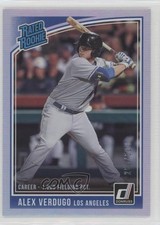 2018 Panini Donruss Rated Rookies Stat Line Career 250/500 Alex Verdugo #45 1tr