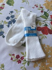 Vintage NOS Kmart Orlon Crew Socks White Men's 10-13 Deadstock