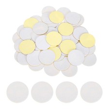 60 Pcs Adhesive Felt Circles, 45mm Dia 0.8mm Thick Non-Woven Circles, White