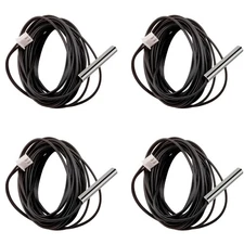 4pcs 10K Thermistor 3 M, 3950 NTC 10K Thermistor Temperature Sensor Probe, St...