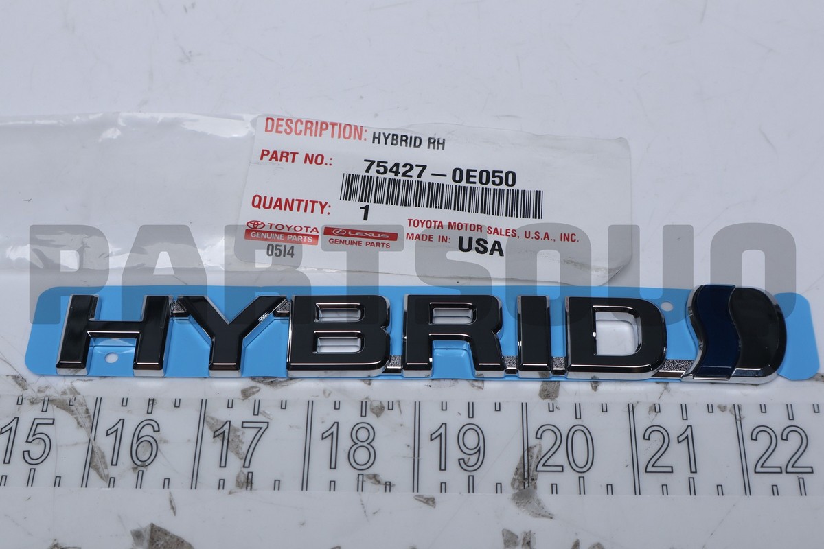 754270E050 Genuine Toyota PLATE FR DOOR NAME 75427-0E050 | eBay