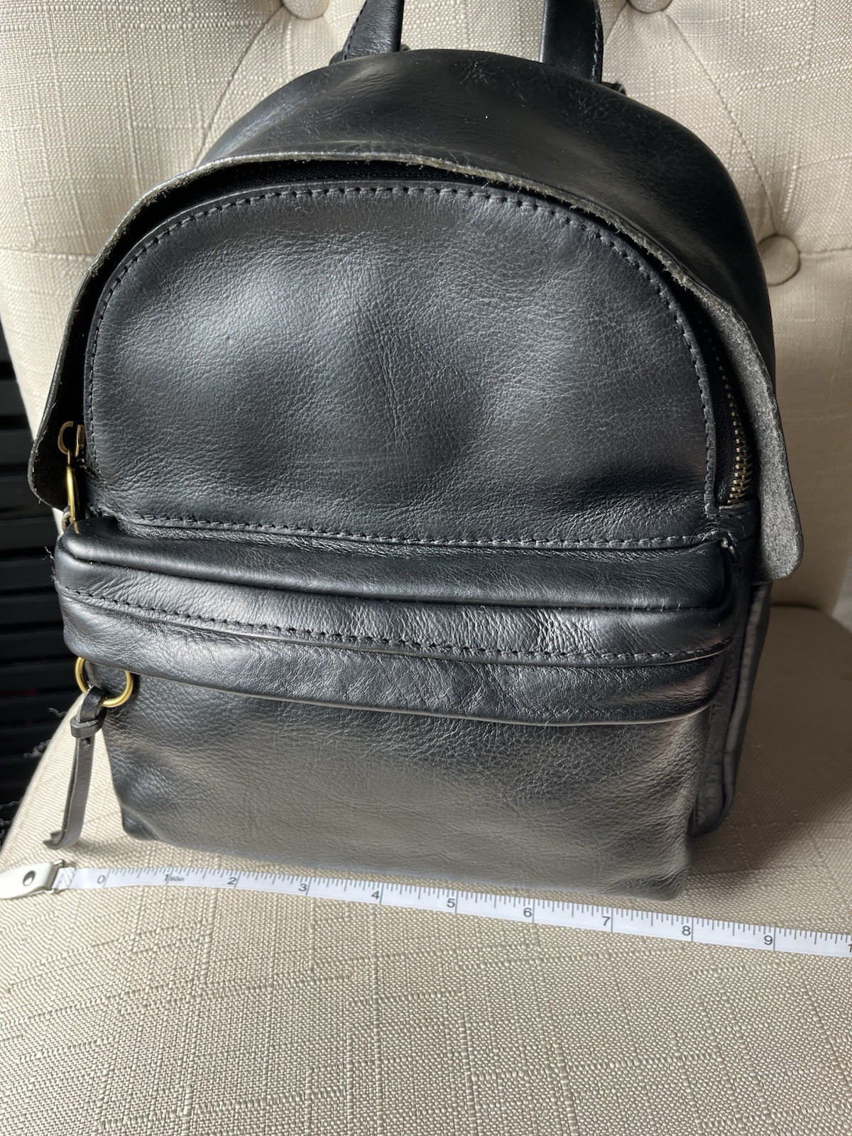 Madewell The Lorimer Mini Leather Backpack Black … - image 10