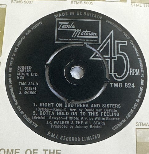 Jr Walker & The All Stars – Walk In The Night 1972 7” Tamla-Motown TMG 824 EX/M - Picture 5 of 6