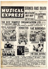 New Musical Express Newspaper May 1965 VG+ 4.5 Low Grade