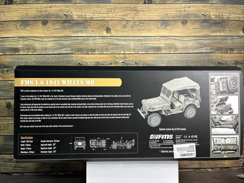 FMS FMMROC010RTR 1/6 MB Scaler 4WD Brushed RTR Rock Crawler - Image 2 of 4