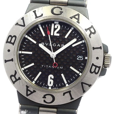 BVLGARI Diagono TI38TA Titanium Automatic Date Watch for Men Used