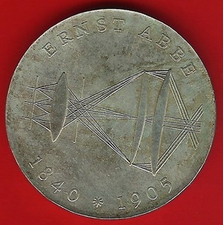 DDR 20 Mark Gedenkmünze 1980 ERNST ABBE TOP Erhaltung !! BF / ST