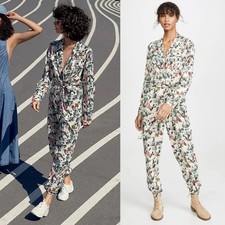 Free People Women's Sierra Boho Floral Cottagecore Western Jumpsuit L