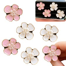 Air Fresheners Vent Clips 6 Pcs Cute Flower Car Accessories for Women Girls -...