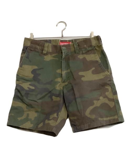 SUPREME                    Camouflage pattern shorts khaki