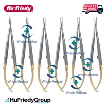 6 pcs Hu-Friedy Castroviejo Needle Holder NHM-5025R 16cm Micro Surgical Tool