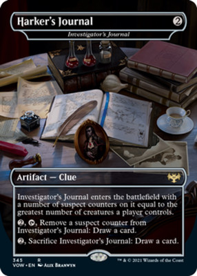 x1 Harker's Journal - Investigator's Journal - Foil R MTG Innistrad: Crimson Vow
