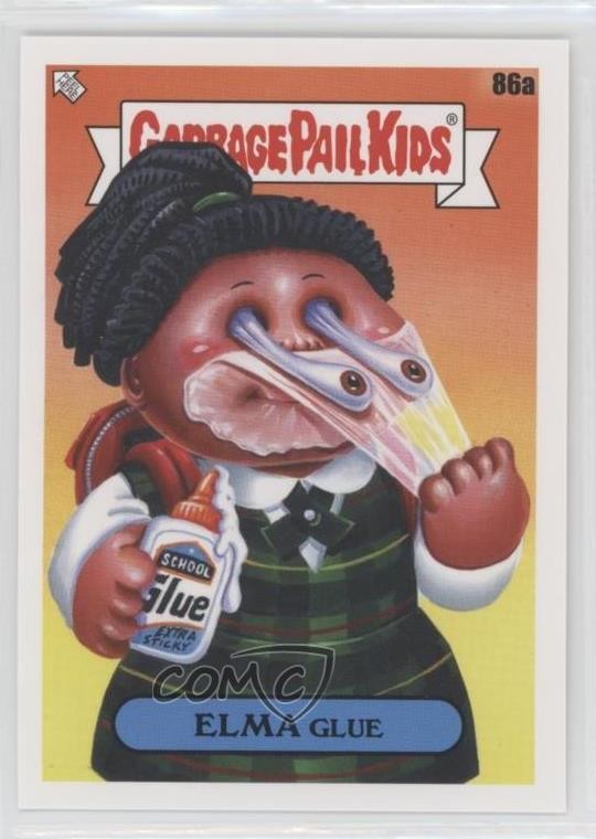 2020 Topps Garbage Pail Kids Late To School #86a Elma Glue front