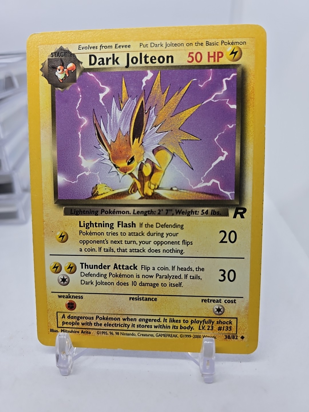 Pokemon card Dark Jolteon 38/82 Team Rocket regular -P40