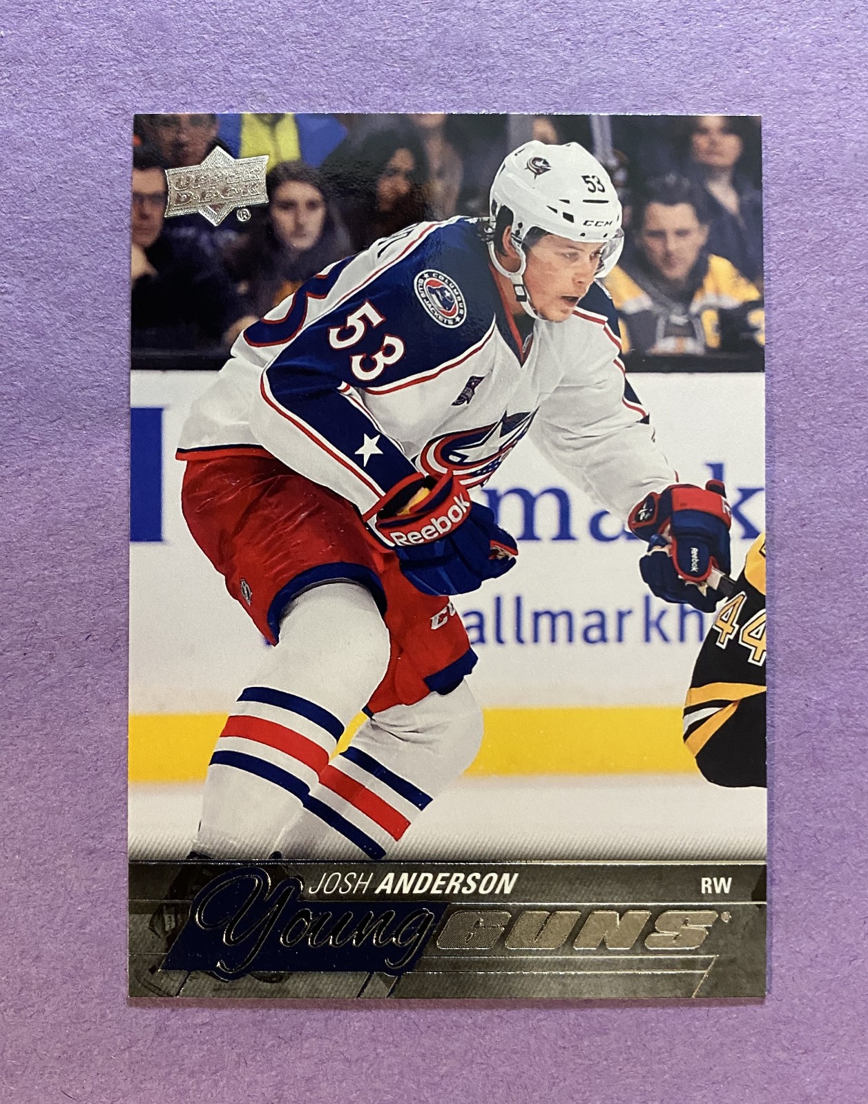 2015-16 UPPER DECK YOUNG GUNS JOSH ANDERSON RC ROOKIE #217 COLUMBUS MONTREAL