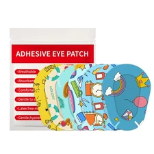 AndicAge 100pcs Kids Adhesive Eye Patches Disposable Eyepatch Breathable Eye ...