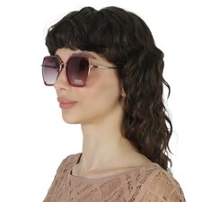 Guess Factory Bordeaux Gradient Butterfly Ladies Sunglasses GF0418 69T 58