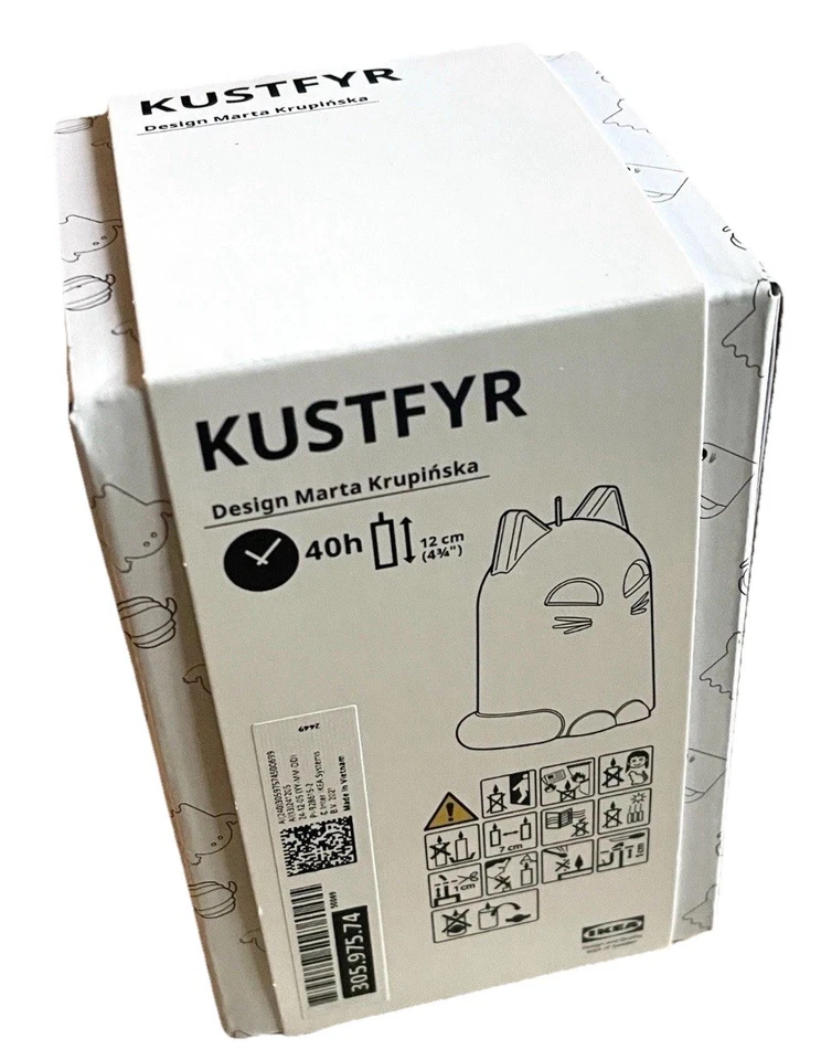 Black Cat  Candle Unscented  Halloween Gothic Decor IKEA KUSTFYR 40hr Burn Time - Image 4 of 4