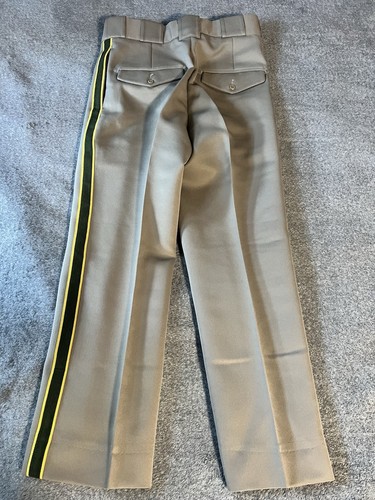 Pantaloni vintage California Highway Patrol taglia 33/27 kaki e camicia polizia di stato uniforme - Foto 11 di 12