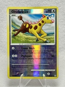 Girafarig 49/123 Reverse Holo Rare Mysterious Treasures Pokemon Card LP