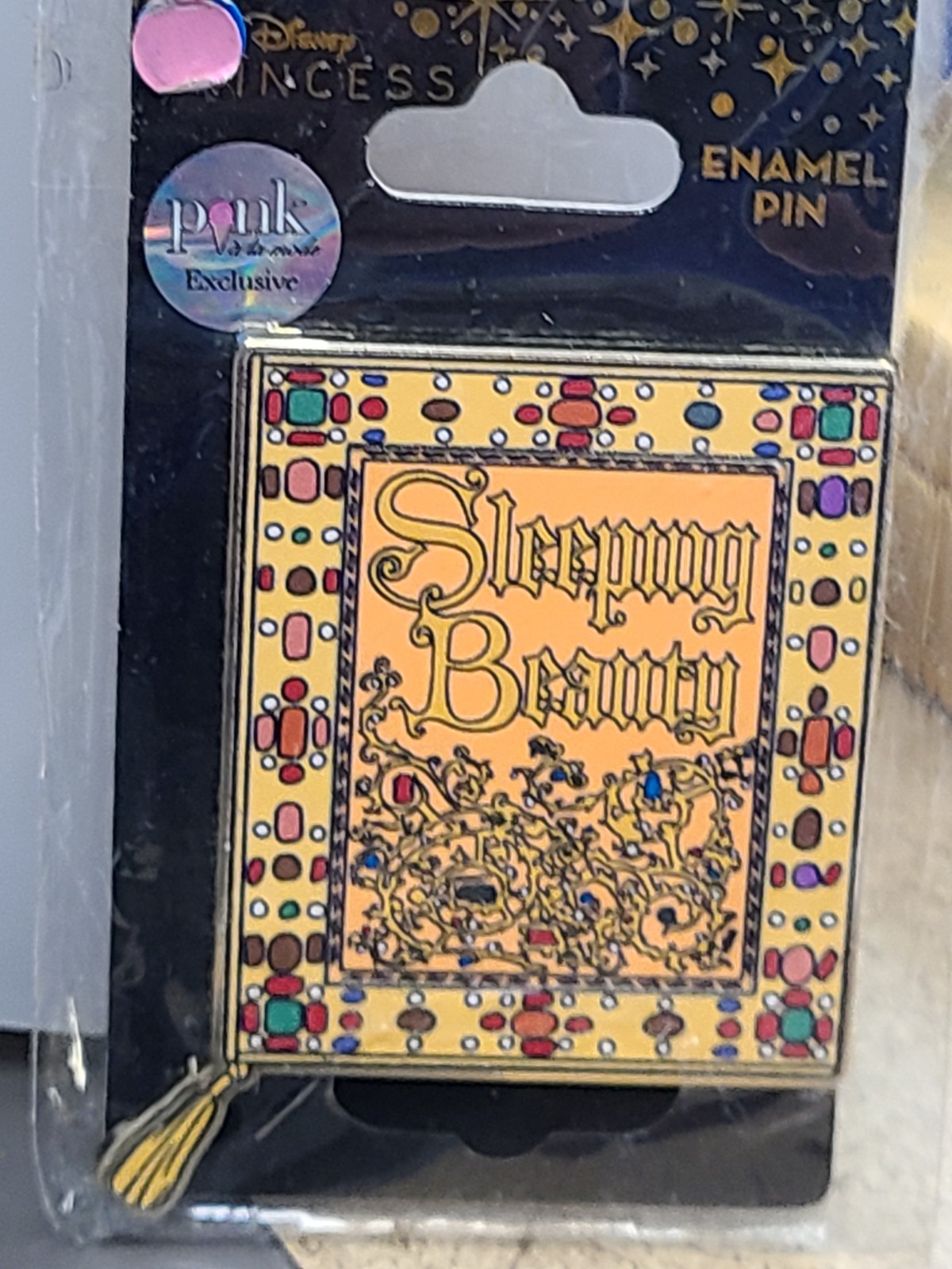 Disney Sleeping Beauty Book 1.75" Open Edition Collectible Pin - NEW