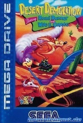 Mega Drive Desert Demolition starring Road Runner and Wile E Coyote EU OVP besch