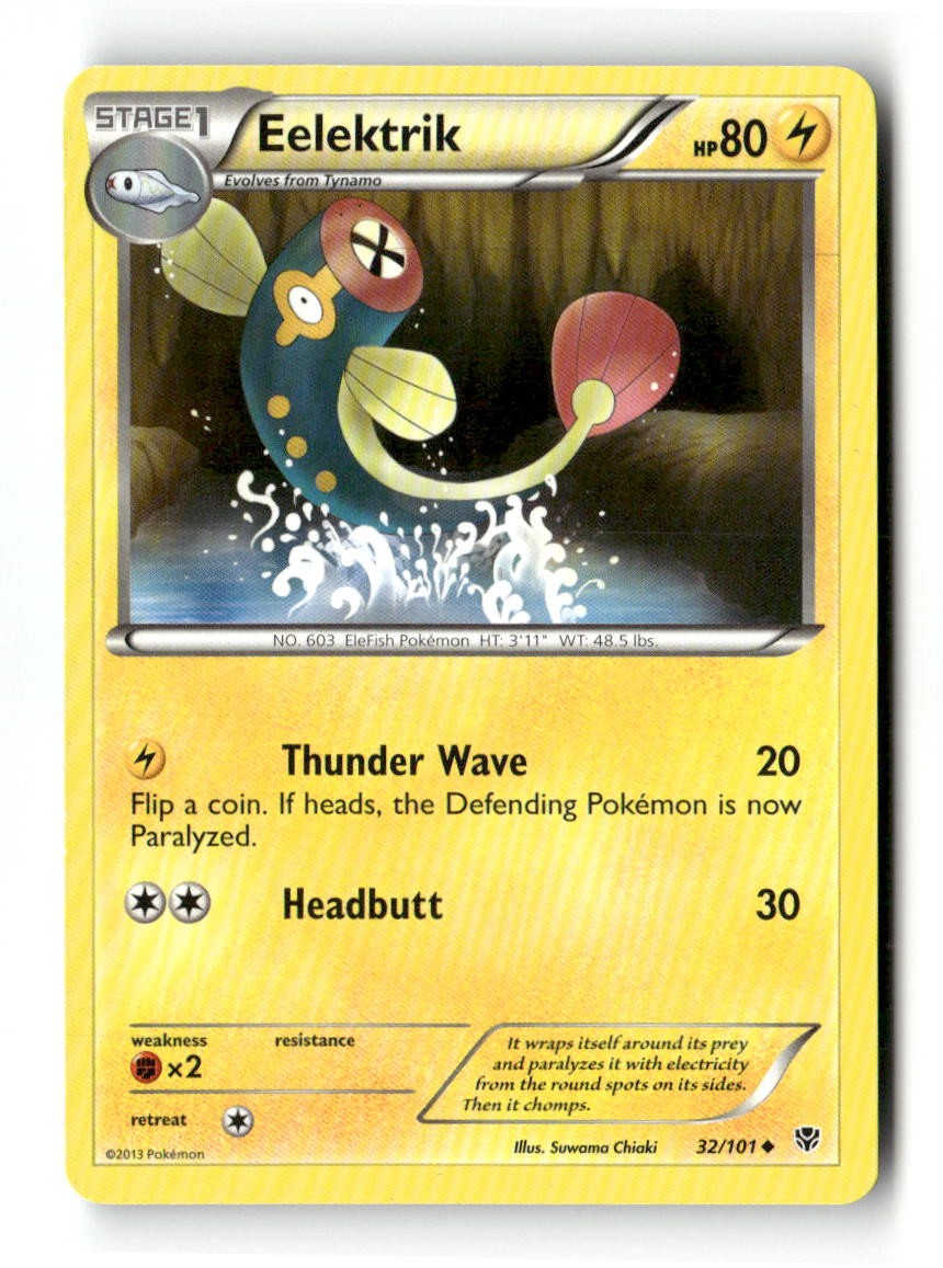Eelektrik 32/101 UC Plasma Blast Pokemon NM