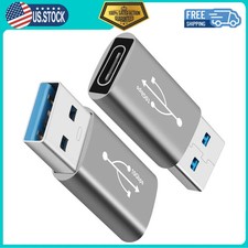 USB 3.0 Male to USB C Female Adapter 2 Pack 10Gbps Fast Data Transfer Charger