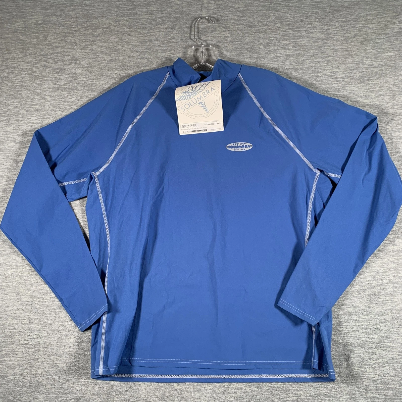 Solumbra Shirt Mens XL Blue Mock Neck Long Sleeve Surf SPF 30+ Sun Protection
Opens in a new window 