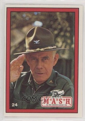 1982 Donruss M*A*S*H Harry Morgan Colonel Potter as Col Sherman T Potter #24 0e3