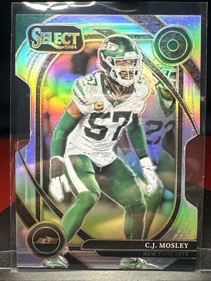 2024 Panini Select - Club Level C.J. Mosley #214 Silver Prizm Die-Cut