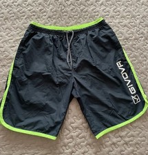 GIVOVA Badeshorts Badehose Surfer Herren, Gr. M Navy Blau /Neon Grün, wie NEU
