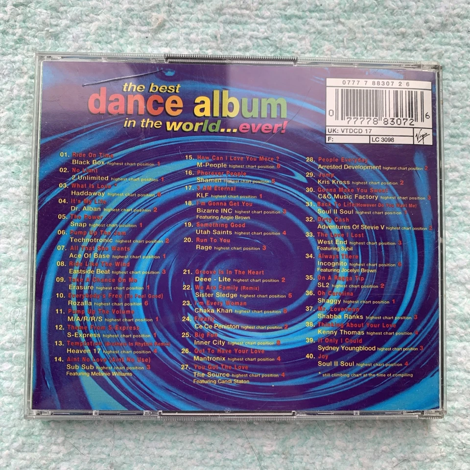 The best dance album in the World… ever! | 2-Disc CDs 40 Tracks 1993 Foto 2 de 4
