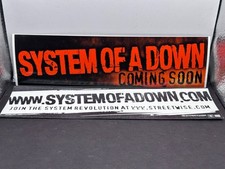 2 System of a Down Coming Soon Promo Bumper Sticker Original Promotional SOAD