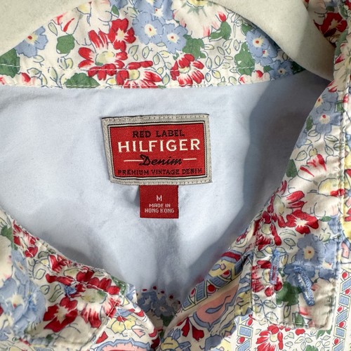 Tommy Hilfiger Mujer Botones MEDIANO Floral Paisley Etiqueta Roja - Imagen 3 de 10