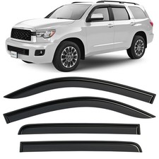Sun Rain Visors Wind Rain Guards for 2008-2022 Toyota Sequoia SHATTERPROOF
