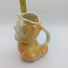 Yellow 1940s American Bisque Pottery Co. Bird Creamer Pitcher With Gold Trim  — photo 4