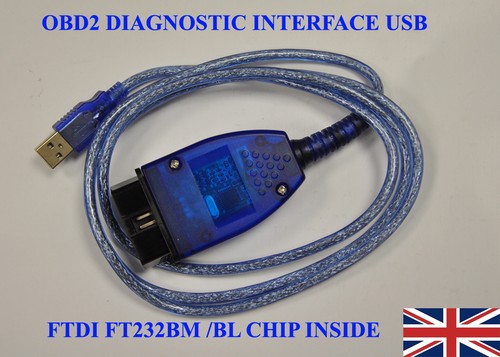 USB OBD2 II KKL ECU Diagnosekabel Leitung FD232B Chip kompatibel mit VCDS-LITE