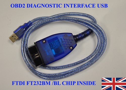 USB OBD2 II KKL ECU DIAGNOSTIC CABLE LEAD FD232B chip compatible with VCDS-LITE  - Photo 1/1