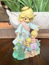 Precious Moments Guardian Angel w/ Children by Enesco/Hamilton Collection - A4